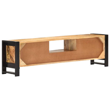 TV-Schrank 140x30x40 cm Raues Mangoholz