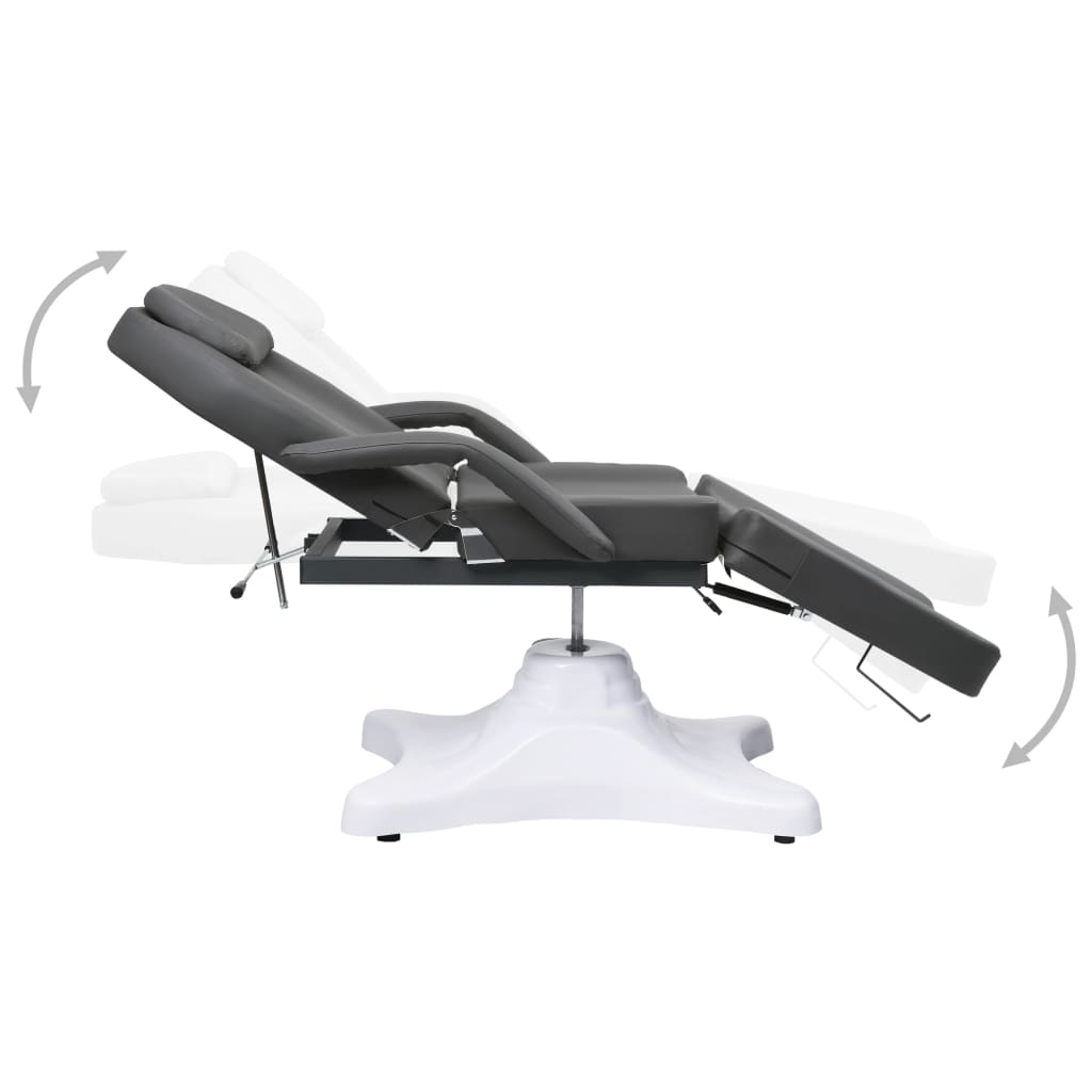 Massagetisch Grau 180x62x(86,5-118) cm