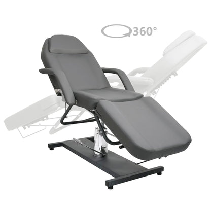 Massagetisch Grau 180x62x(87-112) cm