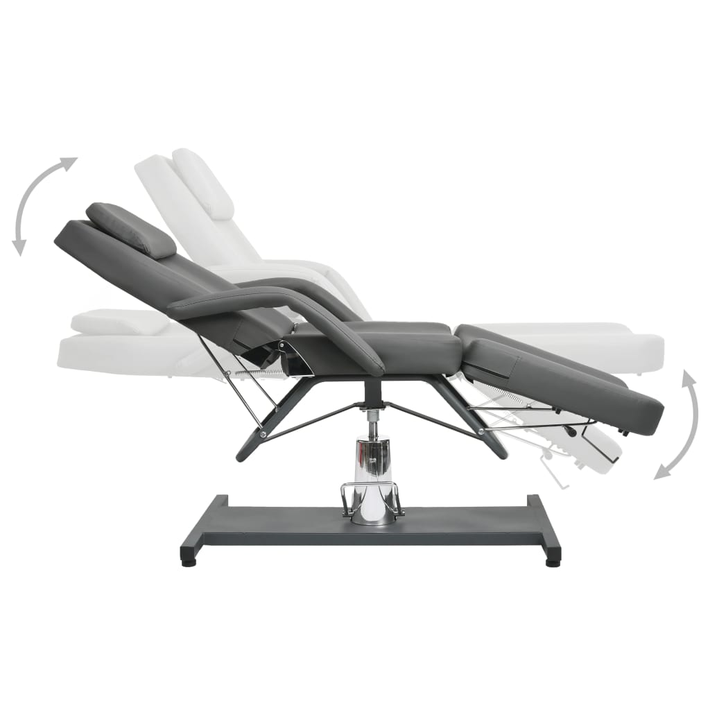 Massagetisch Grau 180x62x(87-112) cm