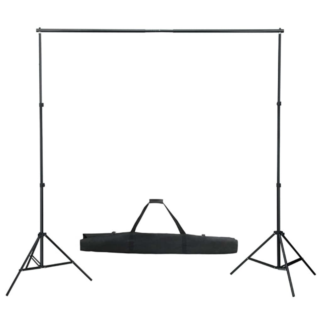 Fotostudio-Set mit Hintergrund, Leuchten und Schirmen