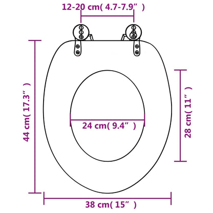 Toilettensitz mit Deckel MDF Pinguin-Design