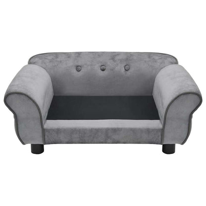 Hundesofa Grau 72x45x30 cm Plüsch