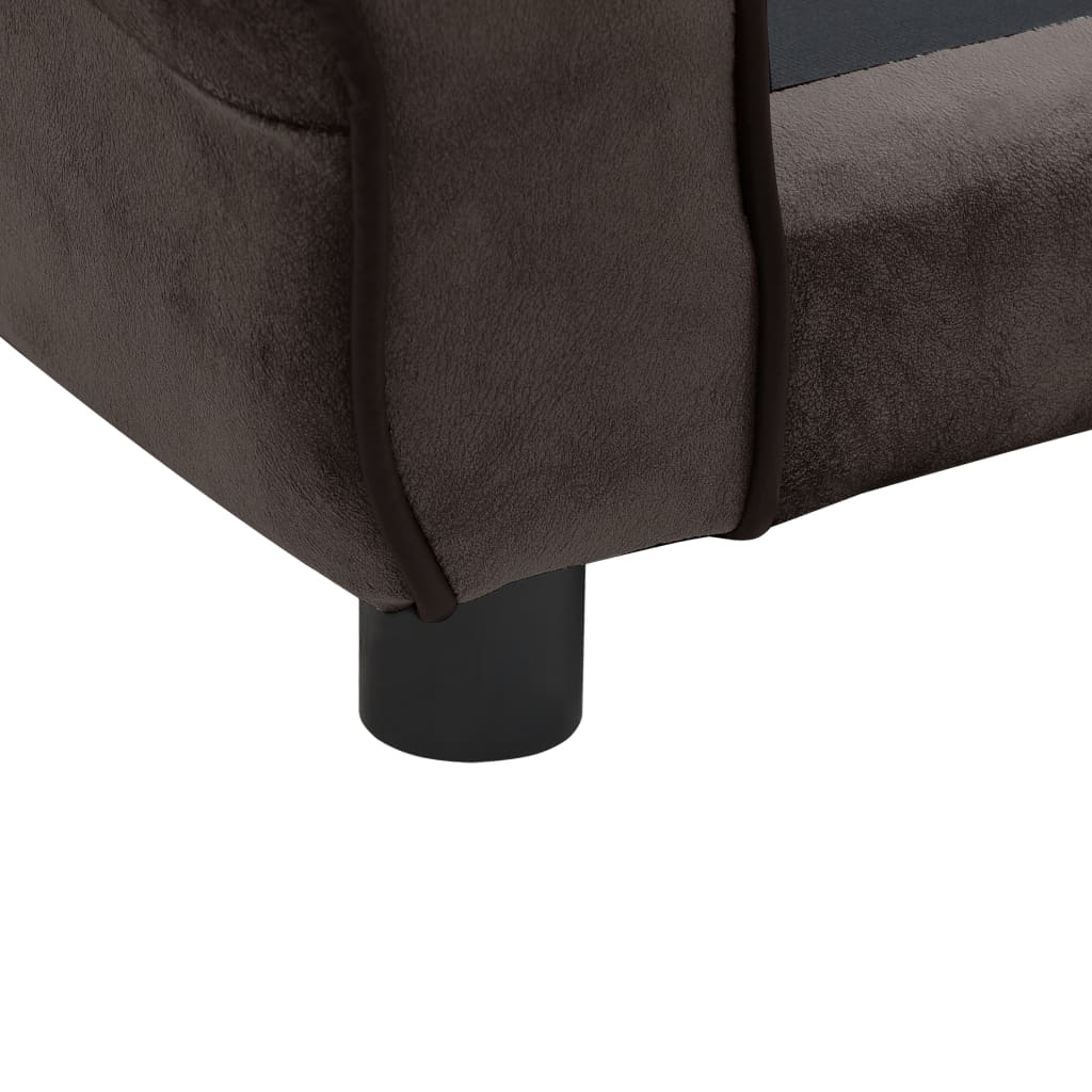 Hundesofa Braun 72x45x30 cm Plüsch