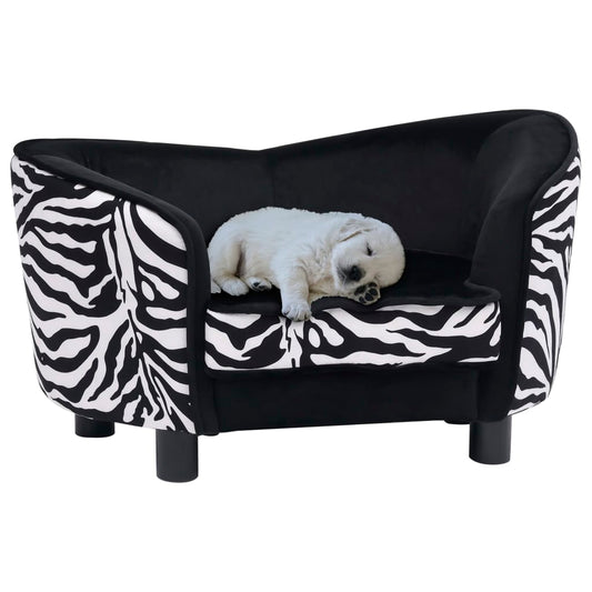 Hundesofa Schwarz 68x38x38 cm Plüsch