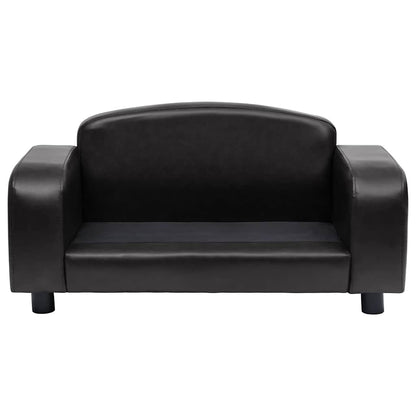 Hundesofa Schwarz 80x50x40 cm Kunstleder