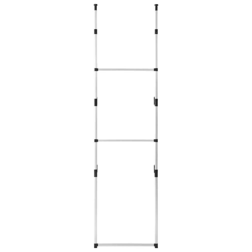 Teleskop-Garderobe mit Stangen Aluminium