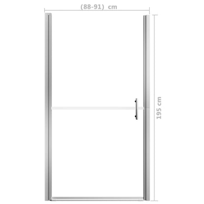 Duschtür Mattes Hartglas 91x195 cm