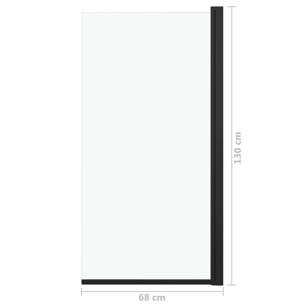 Duschkabine ESG 68x130 cm Schwarz