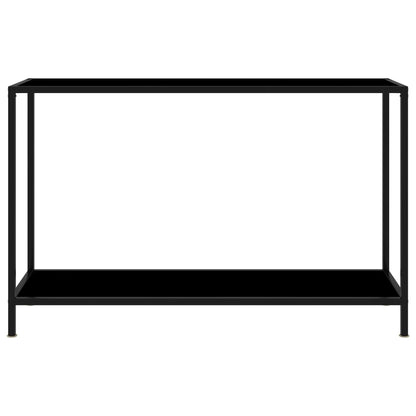 Konsolentisch Schwarz 120x35x75 cm Hartglas