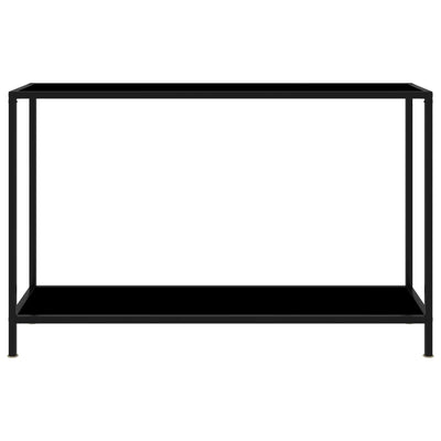 Konsolentisch Schwarz 120x35x75 cm Hartglas