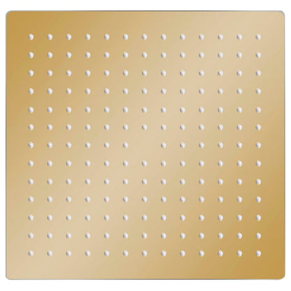 Regenbrause Edelstahl 25x25 cm Quadrat Golden