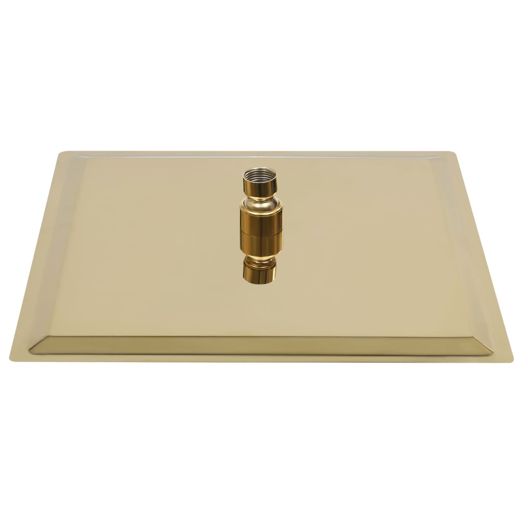 Regenbrause Edelstahl 25x25 cm Quadrat Golden