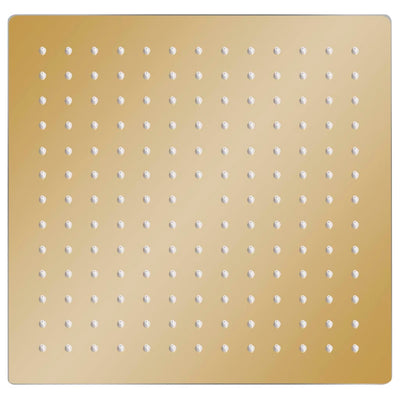 Regenbrause Edelstahl 30x30 cm Quadrat Golden