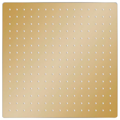 Regenbrause Edelstahl 40x40 cm Quadrat Golden