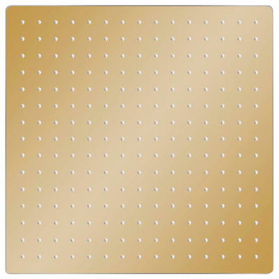 Regenbrause Edelstahl 40x40 cm Quadrat Golden