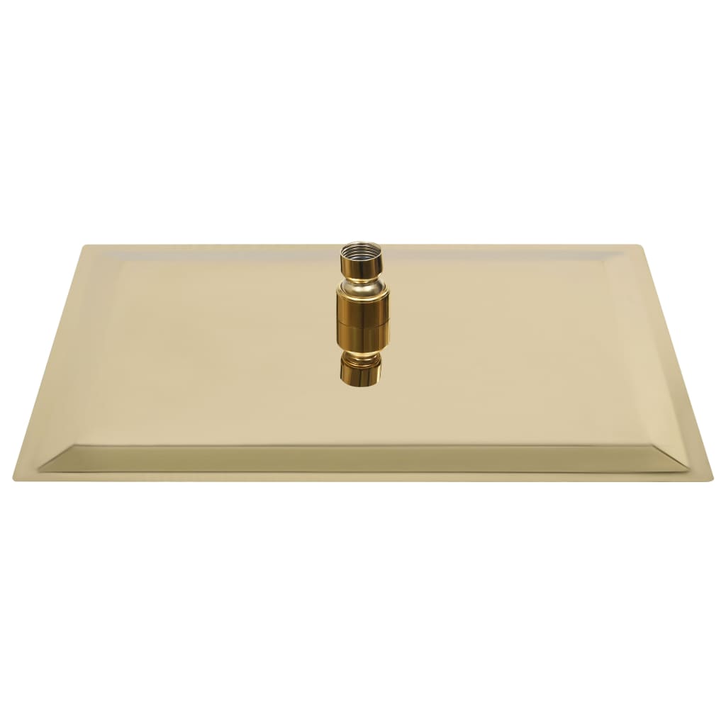 Regenbrause Edelstahl 40x40 cm Quadrat Golden