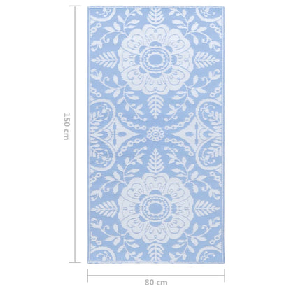 Outdoor-Teppich Babyblau 80x150 cm PP