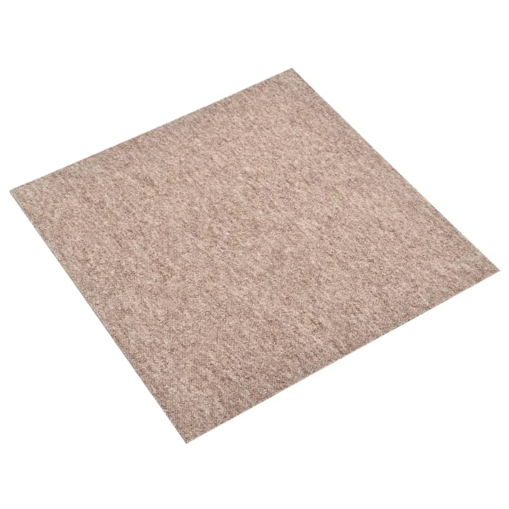 Teppichfliesen 20 Stk. 5 m² 50x50 cm Beige