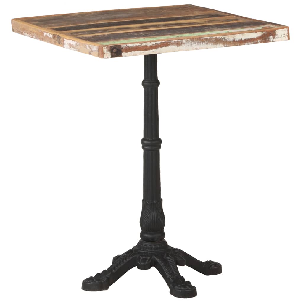 Bistrotisch 60x60x76 cm Altholz Massiv