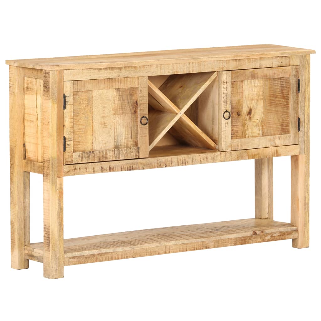 Sideboard 120x30x76 cm Raues Mangoholz