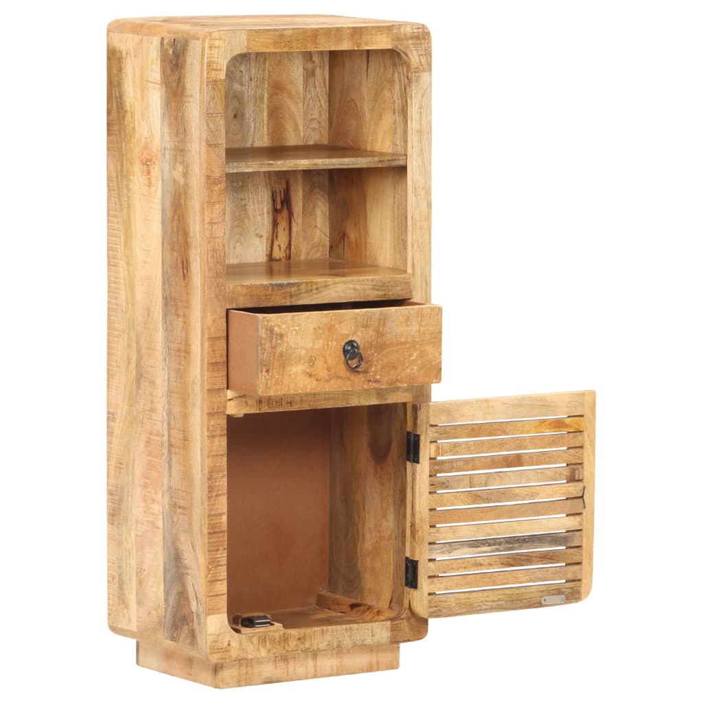 Highboard 45x32x110 cm Raues Mangoholz