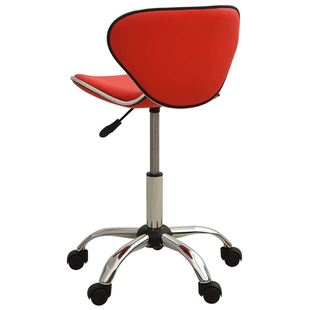 323675 vidaXL Salon Spa Stool Red Faux Leather