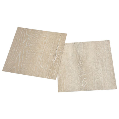 vidaXL PVC-Fliesen Selbstklebend 55 Stk. 5,11 m² Beige