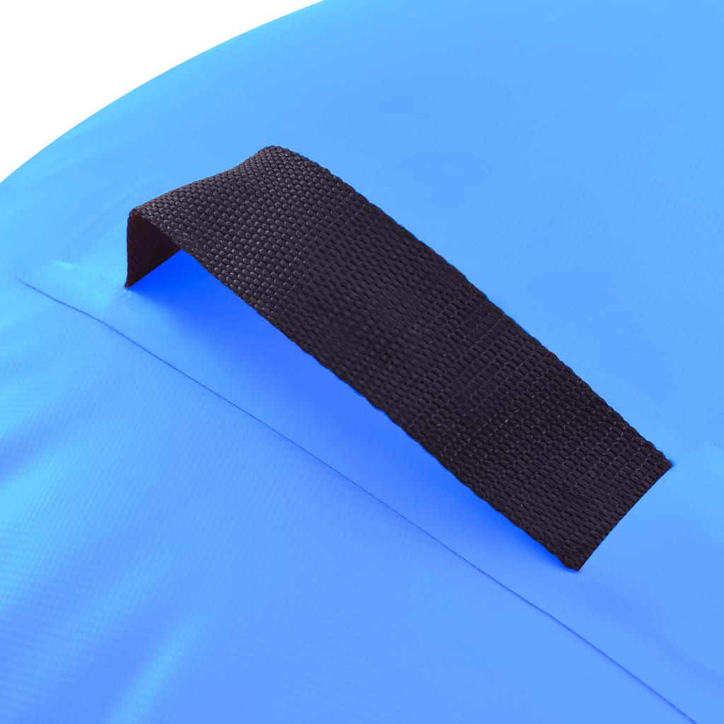 Aufblasbare Gymnastik-Rolle mit Pumpe 100x60 cm PVC Blau