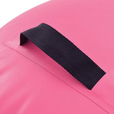 Aufblasbare Gymnastik-Rolle mit Pumpe 120x75 cm PVC Rosa