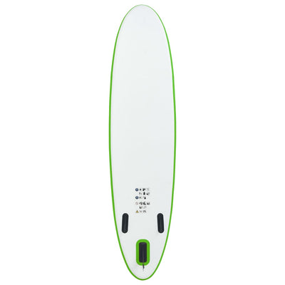 Aufblasbares Stand Up Paddle Board Set Grün und Weiß