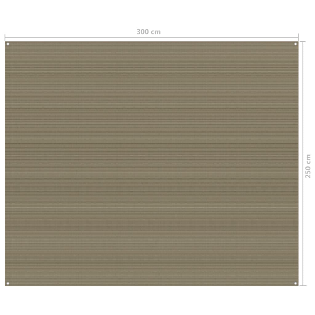 Zeltteppich 250x300 cm Taupe