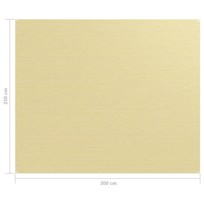 Zeltteppich 250x300 cm Beige