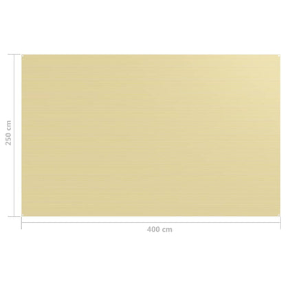 Zeltteppich 250x400 cm Beige