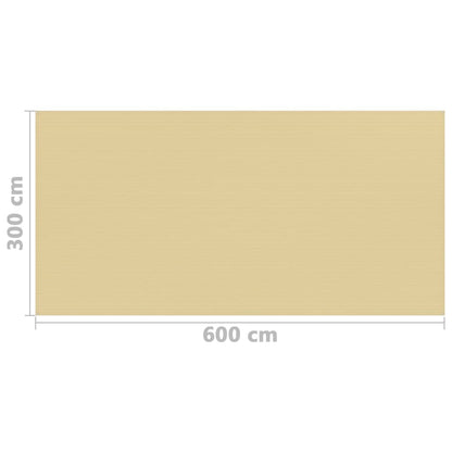 Zeltteppich 300x600 cm Beige