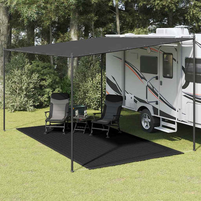 Tappeto per tenda 250x450 cm nero