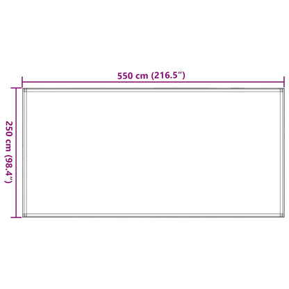 Tappeto per tenda 250x550 cm nero