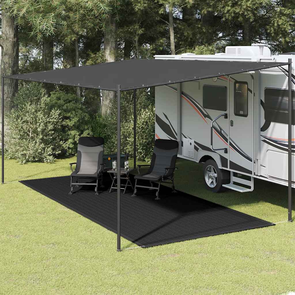Tappeto per tenda 250x550 cm nero