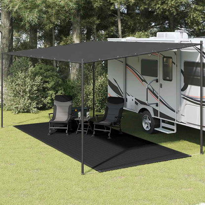 Tappeto per tenda 250x550 cm nero