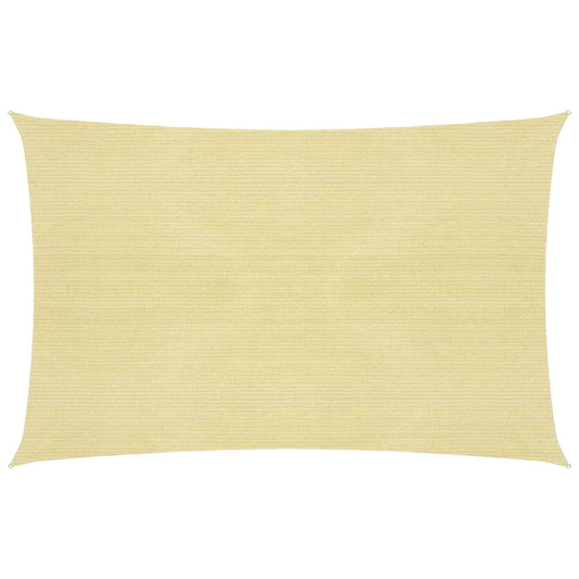 Sonnensegel 160 g/m² Beige 2,5x4 m HDPE