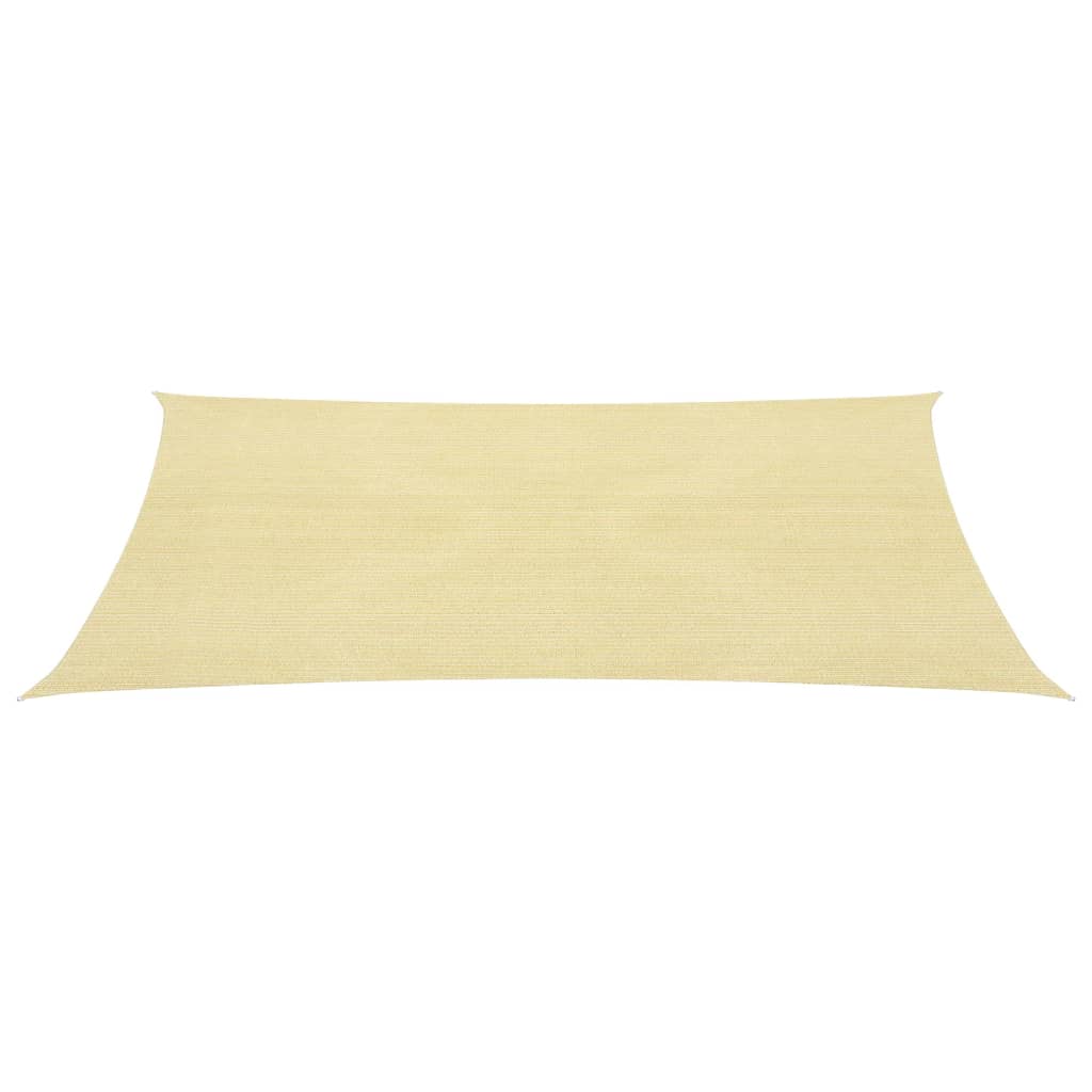 Sonnensegel 160 g/m² Beige 2,5x4 m HDPE