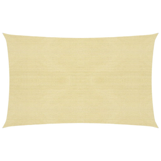 Sonnensegel 160 g/m² Beige 2,5x5 m HDPE