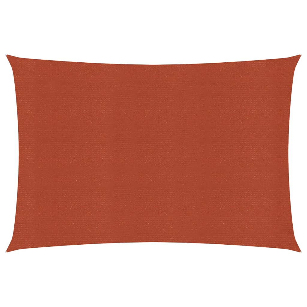 Sonnensegel 160 g/m² Terracotta-Rot 2,5x3,5 m HDPE