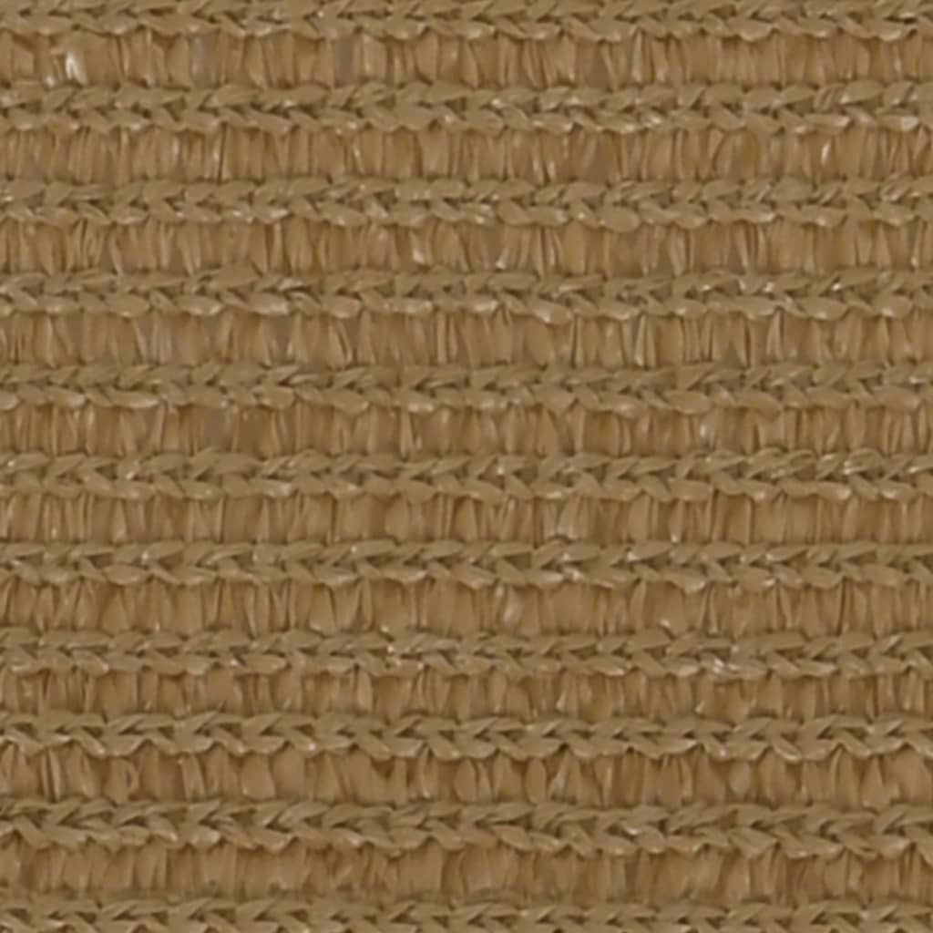 Sonnensegel 160 g/m² Taupe 2,5x2,5 m HDPE