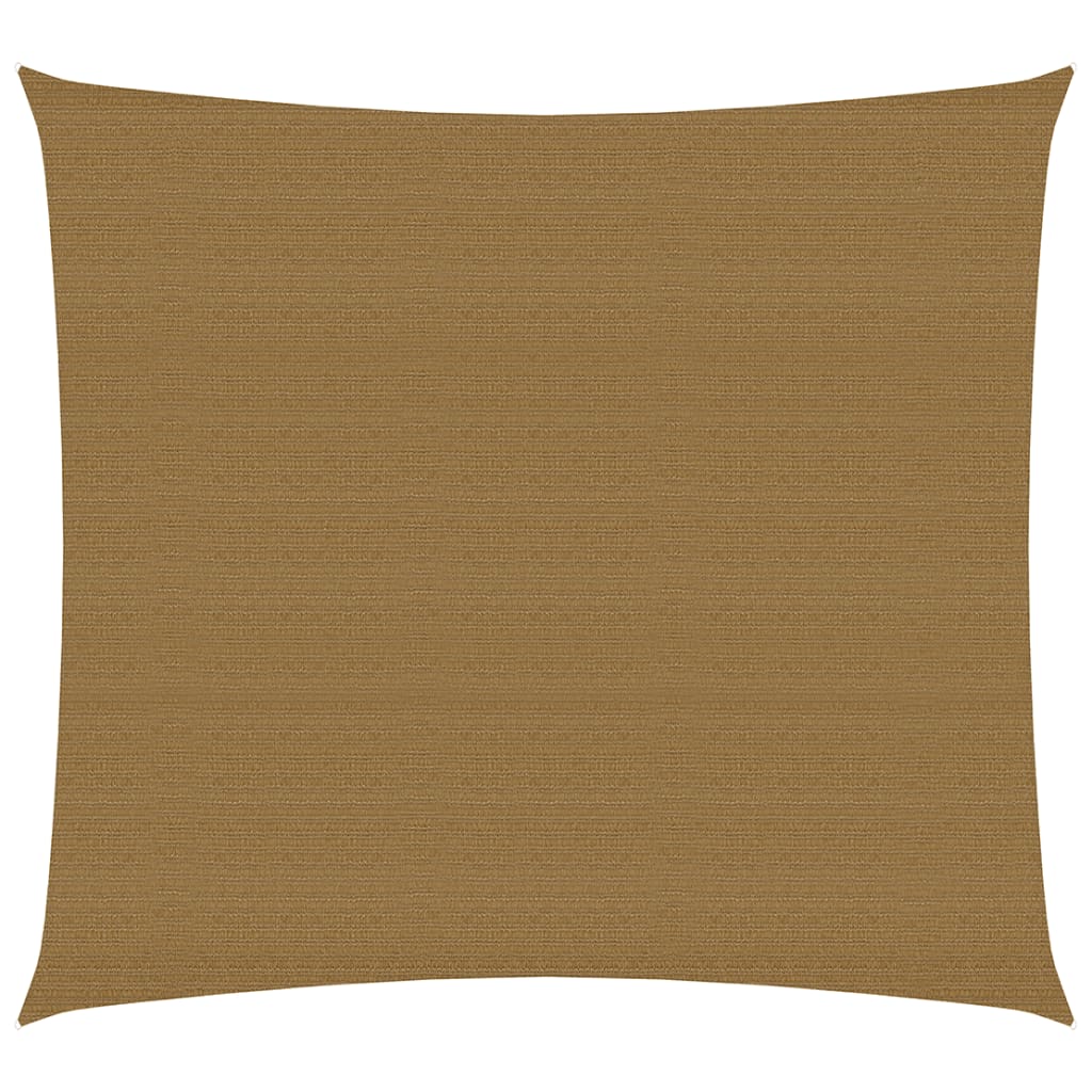 Sonnensegel 160 g/m² Taupe 7x7 m HDPE