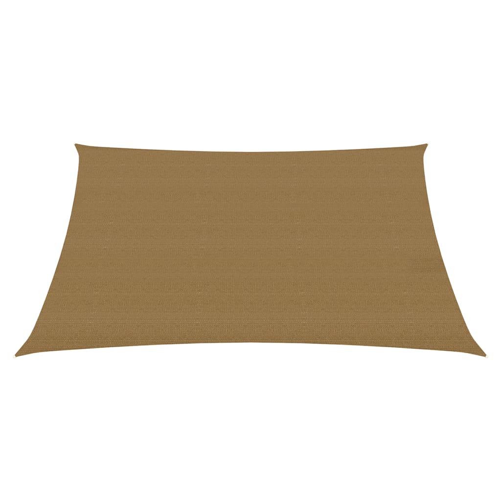 Sonnensegel 160 g/m² Taupe 7x7 m HDPE