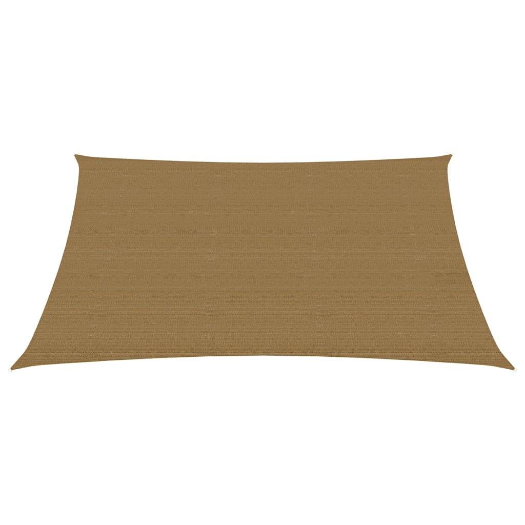 Sonnensegel 160 g/m² Taupe 2x3,5 m HDPE