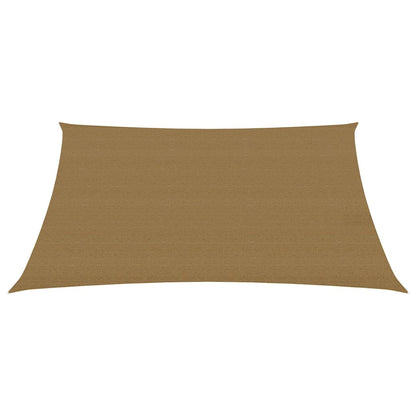 Sonnensegel 160 g/m² Taupe 2x3,5 m HDPE