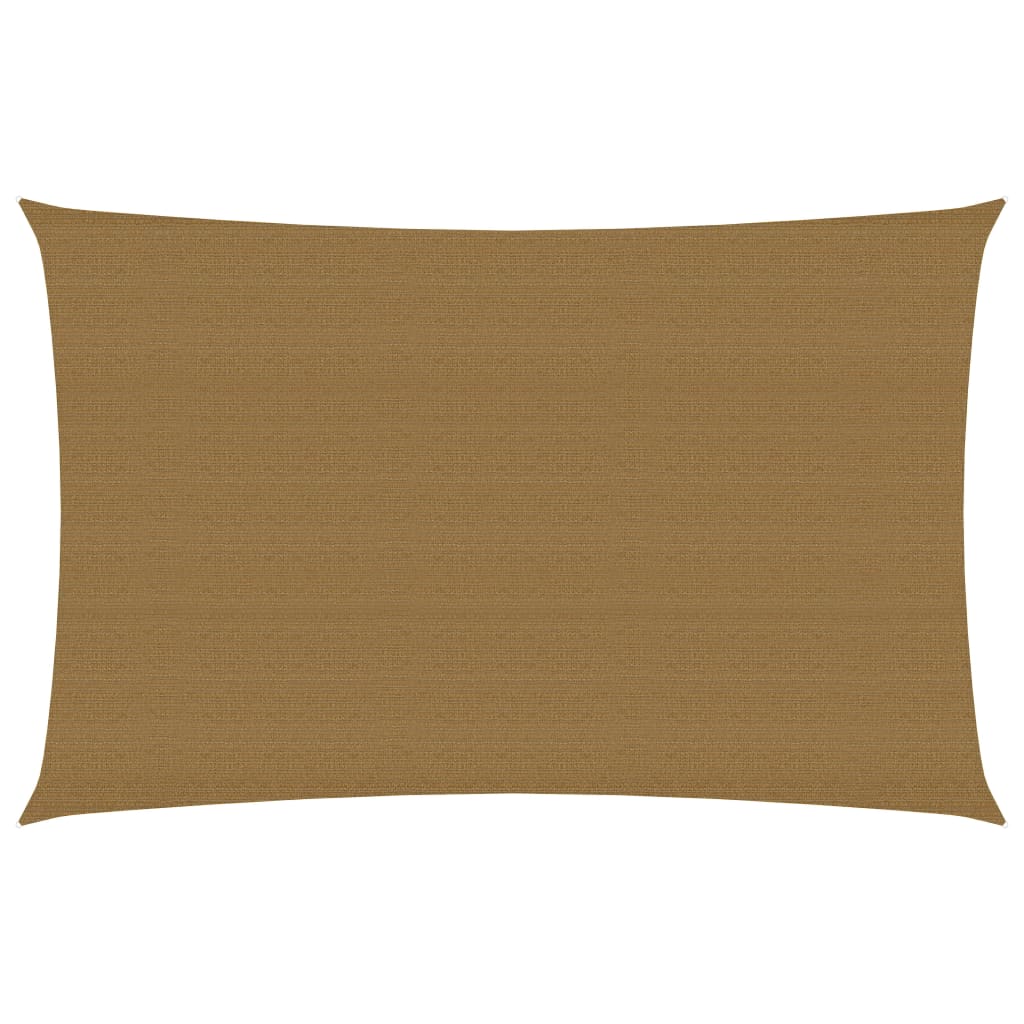 Sonnensegel 160 g/m² Taupe 2x4 m HDPE