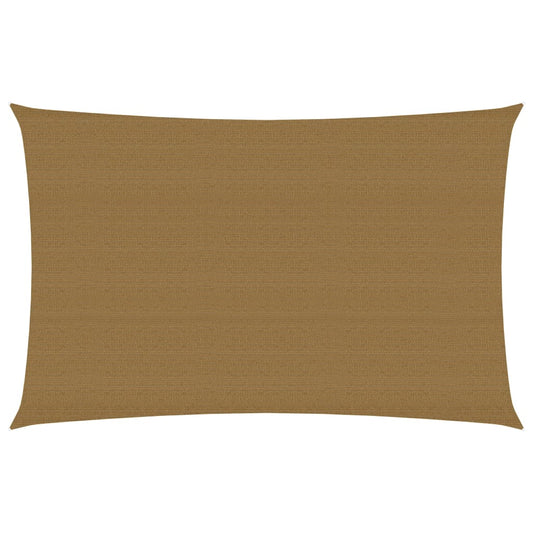 Sonnensegel 160 g/m² Taupe 2x4 m HDPE